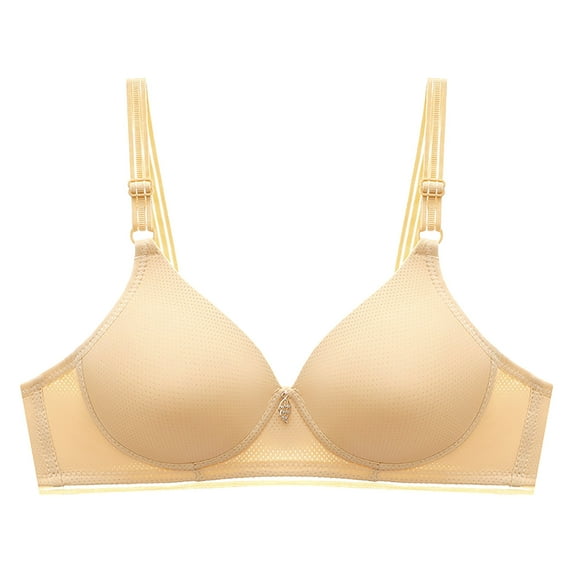 Ohufal Summer 2024! for Womens Plus Size Bra,Woman's Printing Gathered Together Underwear No Rims