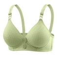 thumbnail image 1 of Ohufall 2025 Summer! Bras for Womens,Women's Non Steel Ring Style Gathered Middle Button Breathable Underwear Daily Bra, 36B/C-42B/C, 1 of 9