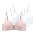thumbnail image 1 of Ohufall 3 Pack Bra for Women Soft Lightly Line T-shirt Bra 28B/C-48B/C Underwear Everyday Bras Summer 2025, 1 of 2