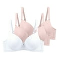 thumbnail image 1 of Ohufall 3 Pack Bra for Women Soft Lightly Line T-shirt Bra 28B/C-48B/C Underwear Everyday Bras Summer 2025, 1 of 2