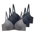 thumbnail image 1 of Ohufall 3 Pack Bra for Women Soft Lightly Line T-shirt Bra 28B/C-48B/C Underwear Everyday Bras Summer 2025, 1 of 8