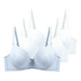 thumbnail image 1 of Ohufall 3 Pack Bra for Women Soft Lightly Line T-shirt Bra 28B/C-48B/C Underwear Everyday Bras Summer 2025, 1 of 2