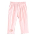 thumbnail image 1 of Ohufall Baby Boys Girls Pant Breathable Ribbed Elastic Waist Pants Printed Leg Binding Casual Pants 6M-3Y, 1 of 8