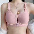 thumbnail image 1 of Ohufall Bras For Women Fashion Solid Color Comfortable Hollow Out Bra Underwear No Rims Lingerie For Women Clearance, 1 of 1
