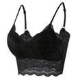 thumbnail image 1 of Ohufall Bras For Women Fashion Women's Lace Beauty Back Solid Strap Wrap Hollow Out Bra Underwear Lingerie For Women, 1 of 4