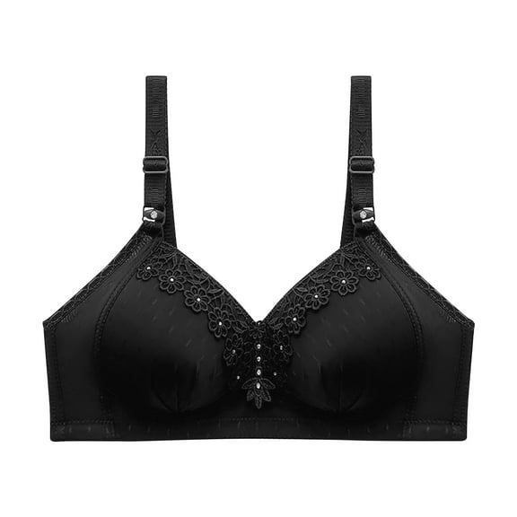 Ohufall Bras For Women Side Retraction No Steel Ring Underwear Strap Type Thin Mould Cup Breathable Bra Lingerie For Women