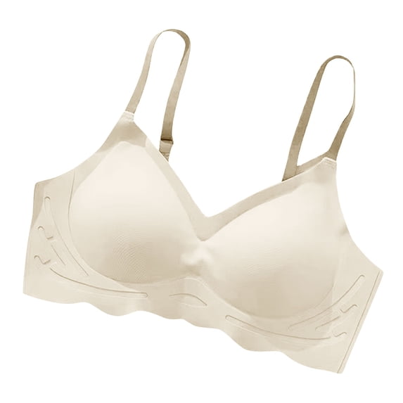 Ohufall Bras for Women Breathable Seamless Wireless Bra Back Enhancing Everyday Underwear