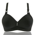 thumbnail image 1 of Ohufall Breathable Bras for Women Cool Clearance! Women Bras Double Breasted Comfortable Base Solid Non-Steel Ring Non-Magnetic Buckle Underwear, 1 of 3