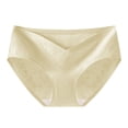 thumbnail image 1 of Ohufall Briefs for Women Low Waist Seamless Comfortable Panties Solid Color Breathable Soft Stretch Underwear, 1 of 4