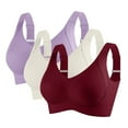 thumbnail image 1 of Ohufall Clearance High Impact Sports Bras for Women Seamless Comfort Breathable Workout Gym Yoga Activewear Bras for Women，3-Packs, 1 of 8