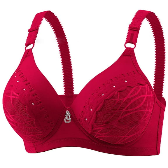 Ohufall items! Wireless Support Bras for Women BC CUP Full Coverage And Lift Plus Size Bras 36B/C-42B/C Bra Wirefree Bralette Minimizer Bra for Everyday Comfort
