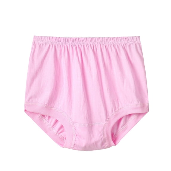 Ohufall Cotton Women's Plus Size Briefs High Waisted Breathable Briefs Soft Stretchy Solid Color Underwear