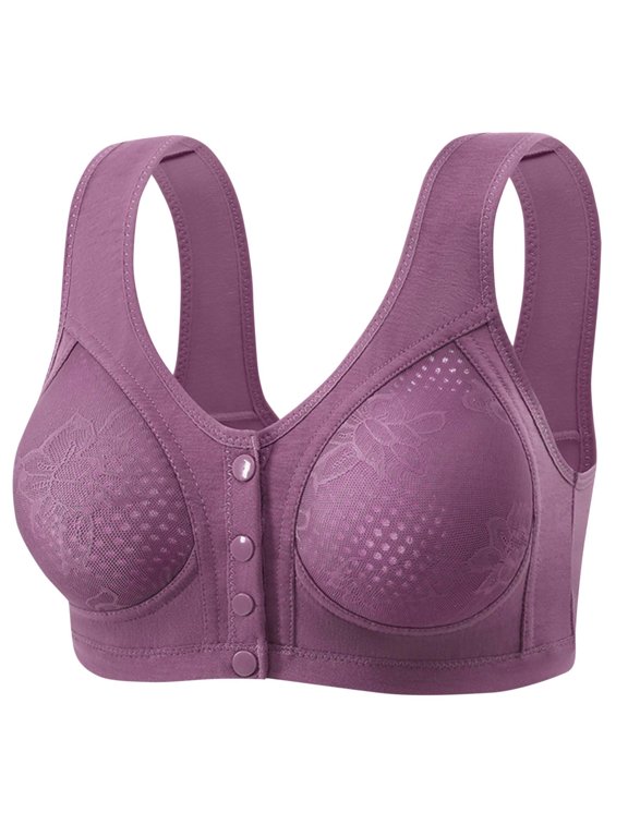 Front Closure Bras for Womens Bras Front Snaps Seniors Snap Front Bra Older Women Comfort Everyday Bras