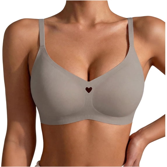 Ohufall Hollow Out Bras for Women Anti Sagging Seamless Thin Bra Casual Fashion Lift Bra