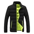 thumbnail image 1 of Ohufall Jackets For Men Winter Warm Thick Bubble Coat Casual Jacket Outerwear on Clearance, 1 of 1