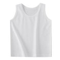 thumbnail image 1 of Ohufall Kids Cotton Tank Tops for Baby Boys & Girls 2-17 Month, Summer Cool Breathable Crew Neck Undershirts Toddler Boys Girls Cute Solid Casual Sleeveless Tops, 1 of 6