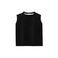 thumbnail image 1 of Ohufall Kids Girls & Boys Tank Tops 2-10, Summer Solid Color Comfy Round Neck Cotton Undershirts Fashion Casual Sleeveless Shirts for Toddler Boys Girls, 1 of 3