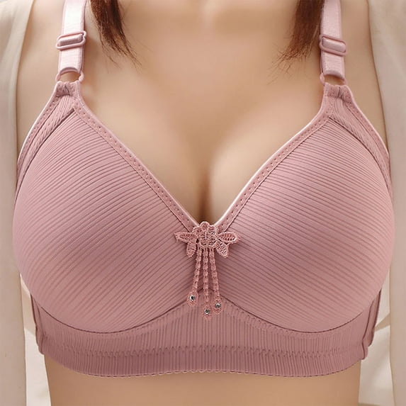 Ohufall Lace Bras For Women! Woman's Comfortable Lace Breathable Bra Underwear No Rims