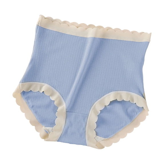 Ohufall Lace Panties for Women High Waisted with Soft Breathable Fabric and Mid Rise Fit Briefs