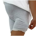 thumbnail image 1 of Ohufall Maternity Bottom Shorts for Women Summer Stretchy Slim Fit Pajama Shorts Sexy Solid Color Casual Lace Belly Support Pregnancy Short Pants, 1 of 3