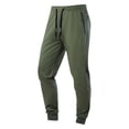 thumbnail image 1 of Ohufall Men's Workout Sport Pants Fashion Stretch Loose Fit Athletic Running Pants Solid Casual Drawstring Outdoor Jogger Sweatpants for Men, 1 of 4