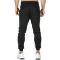 thumbnail image 1 of Ohufall Mens Sweatpants Drawstring Zipper Pocket Running Fitness Pants Clearance, 1 of 7