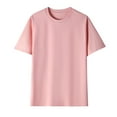 thumbnail image 1 of Ohufall Mens T Shirts Clearance, Mens Crewneck T Shirt Casual Breathable Cotton Short Sleeve Top for Men, 1 of 5