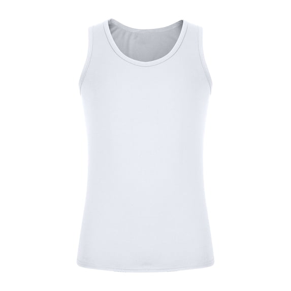 Ohufall Mens Undershirts Tank Lightweight Plus Size Sleeveless T-shirts Crew Neck Comfortable Casual Fitness Tank Tops