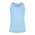 thumbnail image 1 of Ohufall Mens Undershirts Tank Lightweight Plus Size Sleeveless T-shirts Crew Neck Comfortable Casual Fitness Tank Tops, 1 of 5