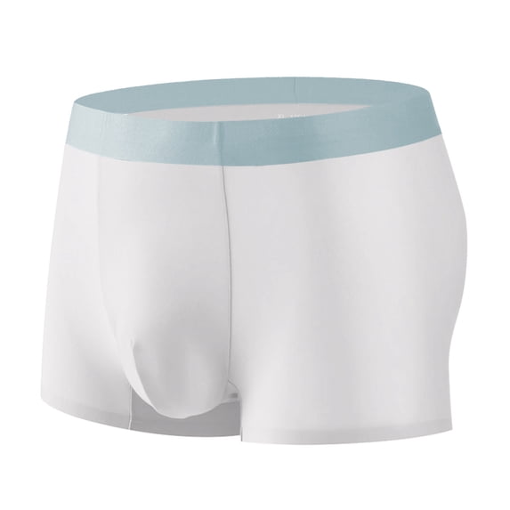 Ohufall Mens Underwear Ice Silk Thin Style Traceless Boxers Business Breathable Men's Summer Comfortable Boxers Clearance