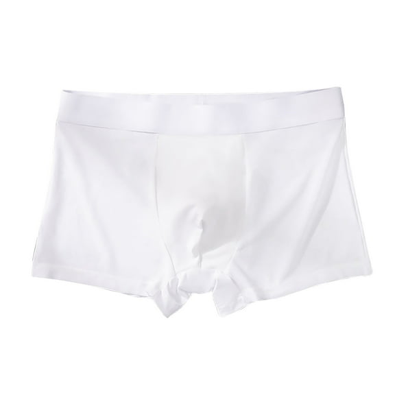Ohufall Mens Underwear Ice Silk Thin Style Traceless Boxers Business Breathable Men's Summer Comfortable Boxers Clearance