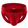 thumbnail image 1 of Ohufall Mens Underwear Men Casual Solid Hollow-carved Design Sexy Breathable Low Waist Underwear Pants Clearance, 1 of 2