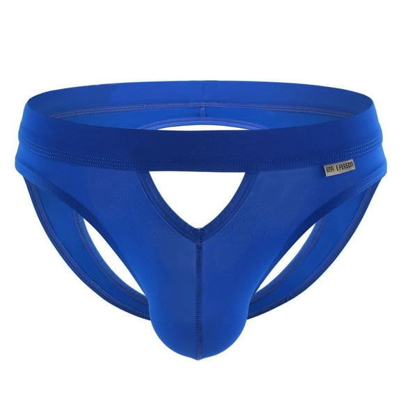 Ohufall Mens Underwear Men Casual Solid Hollow-carved Design Sexy Breathable Low Waist Underwear Pants Clearance