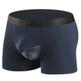 thumbnail image 1 of Ohufall Mens Underwear Men Casual Solid Mid Waist Breathable Sexy Hip Lift Body Sculpting Boxer Underwear Pants Clearance, 1 of 2