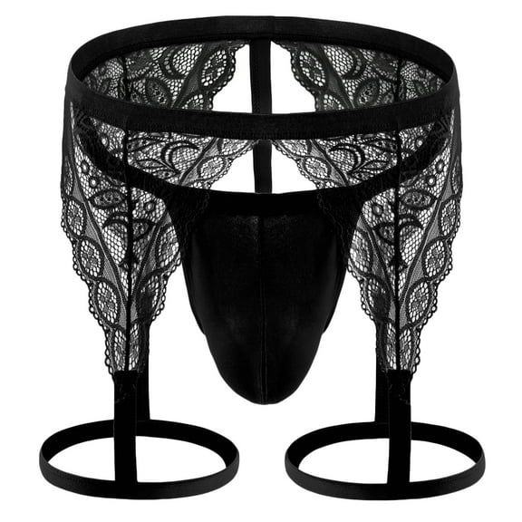 Ohufall Mens Underwear Men Casual Solid Sexy Breathable Low Waist Thong Underwear Briefs Pants Clearance