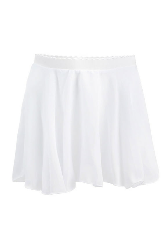 Mini Dance Skirt for Girls Summer Solid Color Casual Elastic Waist Athletic Skirt Teen Girls Loose Breathable Plain Skater Skirts, 5-15 Years