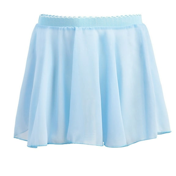Ohufall Mini Dance Skirt for Girls Summer Solid Color Casual Elastic Waist Athletic Skirt Teen Girls Loose Breathable Plain Skater Skirts, 5-15 Years