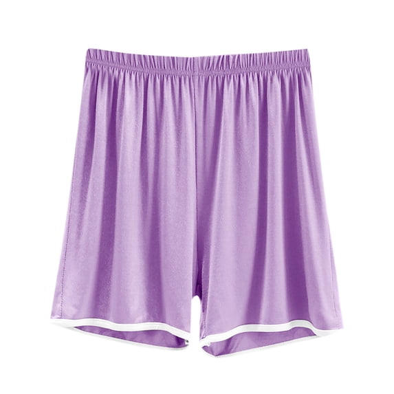Ohufall Modal Sleep Shorts for Women Summer Solid Casual Elastic High Waist Pj Short Soft Comfy Home Loungewear Womens Stretchy Loose Pajama Shorts
