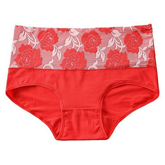 Ohufall Panties for Women Plus Size Women's Panties High Waist Leak Proof Panties Breathable Comfy Physiological Underwear for Women Briefs