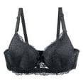 thumbnail image 1 of Ohufall Plus Size Everyday Bras for Women Full Coverage Soft Lace Wirefree Bras Thin Style Push Up Bras, 34B/C-44B/C, 1 of 7