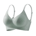 thumbnail image 1 of Ohufall Plus Size Everyday Bras for Women Full Coverage Soft Sleep Wirefree Bras Thin Style Push Up Bras Underwear, 32B/C-38B/C, 1 of 6