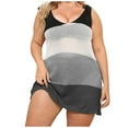 thumbnail image 1 of Ohufall Plus Size Swimsuit Cover Up for Women Summer Sleeveless Crochet Bathing Suit Cover Up Swimwear Beach Coverups, 1 of 6