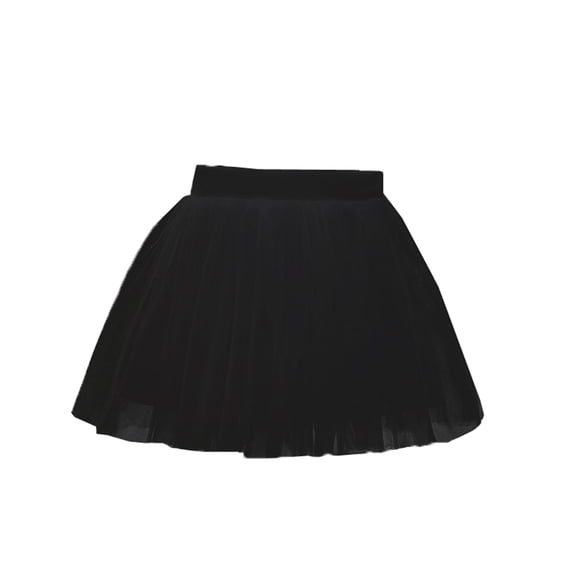 Ohufall Princess Skirt for Toddler Girls Summer Solid Breathable Mesh Layered Ballet Tutu Skirt Little Girl Elastic Waist Fluffy Party Dance Skirt, Size 1-8 Years