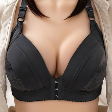 Ohufall Push Up Bras for Women Clearance! Woman's Fashion Plus Size Wire Free Comfortable Push Up Bra Underwear