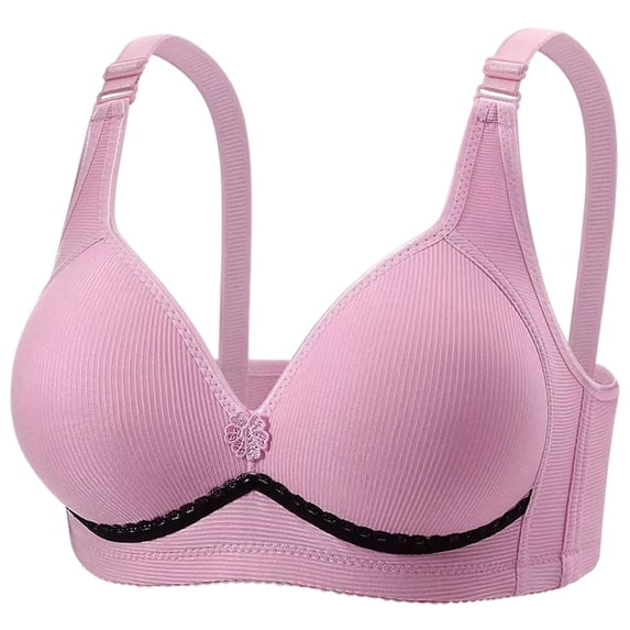 Ohufall Seamless Bra for Women Smooth Wireless Bras Push Up Everyday Fit Underwear