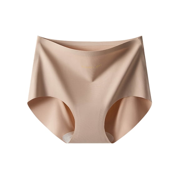 Ohufall Seamless Briefs for Women Sports Yoga Fitness Stretch Briefs Breathable Ice Silk Solid Underwear