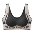 thumbnail image 1 of Ohufall Seamless Gym Sport Bras for Women Stretch Breathable No Underwire Gathering Push Up Workout Yaga Bra Womens Soft Support Full Coverage Bralettes, 1 of 5