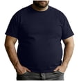 thumbnail image 1 of Ohufall Short Sleeve T Shirts for Men, Mens Basic Crew Neck Tees Solid Leisure Holiday Regular Pullover Shirts, 1 of 7