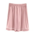 thumbnail image 1 of Ohufall Sleep Shorts for Women Plus Size Summer Solid Casual Elastic High Waist Modal Pj Short Light Comfy Home Loungewear Soft Loose Pajama Shorts, 1 of 3