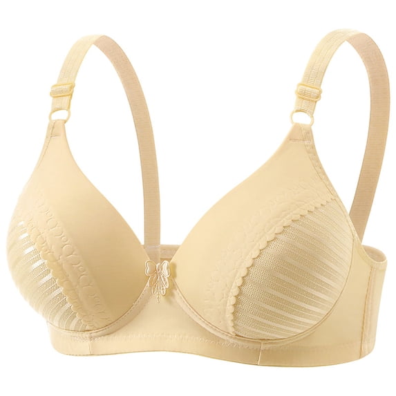 Ohufall Sports Bra for Women with Adjustable Strap Bras High Elastic Soft Push Up Fashion Bra